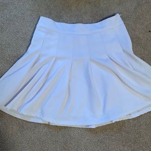 white skirt